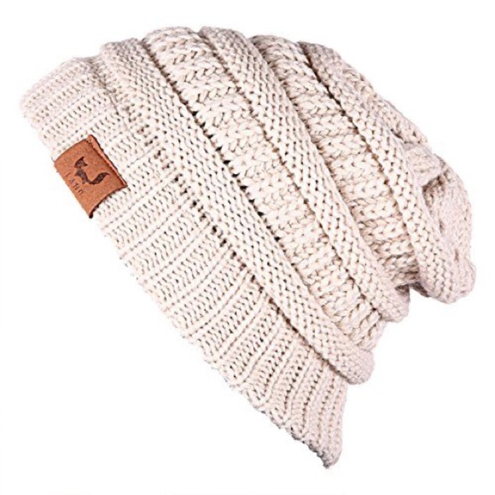🌴LAHO Beige Knit Beanie